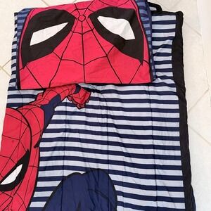 Marvel Spider-Man Twin Superhero Graphic Comforter Set Striped Msrvel/Jay Franco